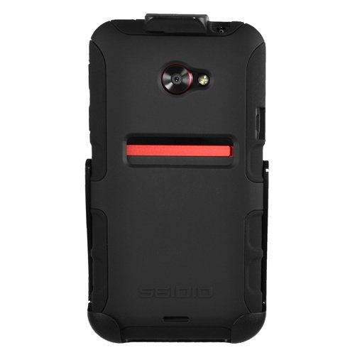 Seidio BD2-HK3HTJET-BK ACTIVE Case and Holster Combo for HTC EVO 4G LTE - Retail Packaging - Black