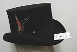 New Mens Black Top Hat - 100% Wool, Extremely Stylish, Very High Quality!