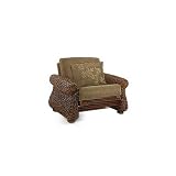 Rattan Floral Iris Futon Chair Frame