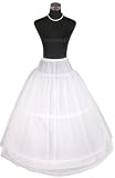 Flora 2-Hoop 1-Layer Net Bridal Wedding Petticoat/Prom Underskirt,Size S-XL