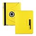 Ctech 360 Degrees Rotating PU Leather Case Cover with Swivel Stand for iPad 3 /iPad-3rd Generation/iPad 2 with bonus stylus, 4 stand positions-Yellow