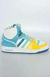 adidas The Game Mid in White & Blue Multi,Sneakers for Women