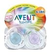 AVENT 2-Pack Silicone Translucent Toddler Pacifiers - one color, one size
