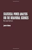Statistical power analysis for the behavioral sciences