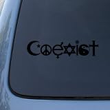 COEXIST - Peace - Vinyl Car Decal Sticker #1769 | Vinyl Color: Black