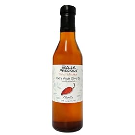Baja Precious Spicy Infusions - Chipotle Infused Olive Oil (375ml Bottle) by Baja Precious