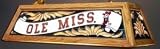 Ole Miss Wood Frame Billiards Pool Table Light