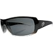 Electric Charge Sunglasses - Electric Men's Polarized Sports Eyewear w/ Free B&F Heart Sticker Bundle - Black Clear Fade/Grey Polycarbonate