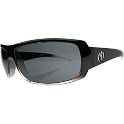 Electric Charge Sunglasses - Electric Men's Polarized Sports Eyewear - Black Clear Fade/Grey Polycarbonate