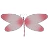7" Small Pink Crystal Dragonfly Decorations - dragonflies hanging nylon nursery bedroom girls room ceiling wall decor, wedding birthday party baby bridal shower