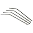 RSVP 18/10 Stainless Steel Set of 4 Drinking Straws NEW