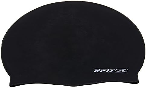TOMOUNT Women Men Ladies Waterproof Silicone Swim Cap Bathing Swimming Hat Black