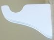 Support Bracket in White finish for a 1-3/8" dowel rod - 2/pack [CAPITOL CITY LUMBER]