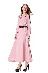 Elasticized   Waistline Vintage Chiffon Prom Dress 