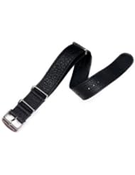MARATHON Leather NATO Watch band Black 20mm WW005009BK