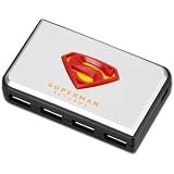 4PORT USB 2.0 Irocks Superman Hub Silver