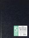 Black Hardcover Sketchbook- Stitch Bound 8-1/2x11 Inch