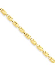 3.5mm, 10 Karat Yellow Gold, Marquise Chain - 20 inch