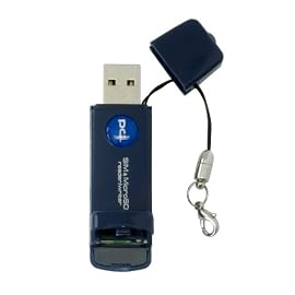 PLANEX microSD/SIM(FOMA)カードリーダー/ライター(USB2.0) PL-CR101U