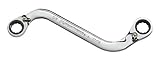 GearWrench 9841 3/8-Inch x 7/16-Inch Half-Moon Double Box Ratcheting Wrench [並行輸入品]