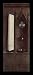 Hubert van Eyck (Ghent altar altar of the Mystic Lamb, right-side wing, middle inner scene niche with bowl, jug and towel) Gold Wood-Mounted Art Poster Print - 13" X 19"