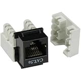 (Pack of 10) Keystone Punch Down Jack Cat-5e RJ-45 – Black ... cat 5 24 punch wiring diagram 
