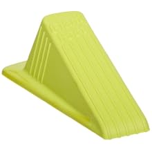 Impact 7265 Rubber Super Door Stop, 6-1/4" Length x 3-1/2" Width x 2" Height, Yellow/Green (Case of 12)