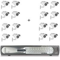 SVAT CLEARVU4 Web Ready 16 Channel Deluxe DVR Security System with 16 Indoor/Outdoor Hi-Res Night Vision Surveillance Cameras