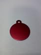 Pet Id Tag/deluxe - Small Red Circle