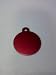 Pet Id Tag/deluxe - Small Red Circle