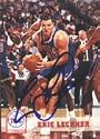 Eric Leckner, Philadelphia 76ers, 1994 Skybox Autographed Card