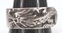 Long Detailed Asian Chinese Dragon Pewter Ring
