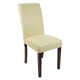 Parsons Chair with Ivory Leather - BT-350-IVORY-050-GG by Flash Furniture