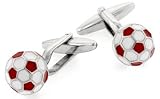 English soccer ball or football cufflinks with presentation box