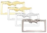 Bully WL108-C Eagle License Plate Frame - Chrome