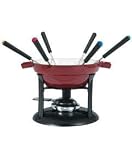 Cast Iron Cheese Fondue Set by Trudeau - 10 pcs.