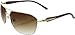 Guess Women's Gradient GU6717-GLD-34 Gold Oval Sunglasses