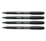 Stride Schneider Topball 845 Rollerball Pens, Black 12/pk