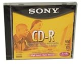 SONY CDQ80R Disc, CD-R 80 min, branded, jewel, 48x