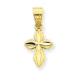 14k Small Passion Cross Charm