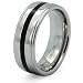 Titanium Ring with Black Resin Inlay (Sizes 7-13)