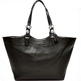 Coach Leather Bleecker Carly Shopper Bag Tote 16174 Black