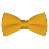 Gold Satin 2 1/2 Bow Tie