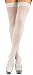 Silver Glitter Thigh Highs - Stockings & Tights