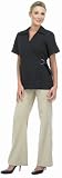 Canyon Rose Esthetician's Wrap Jacket, Black, Medium