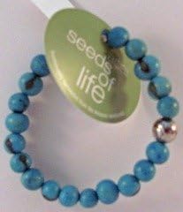 Seeds of Life Bracelet w Antique Silver World Bead Turquoise Whitney Howard Desi