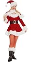 Miss Santa Suit Long Sleeved Sexy Costume
