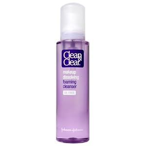 Clean & Clear Makeup Dissolving Foaming Cleanser 6 Oz (Pack of 4)