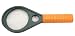 Tennis Racket Shaped Magnifier 5-3/4, 48mm 2X magnifier and a Small 14mm 5X Inset Lens