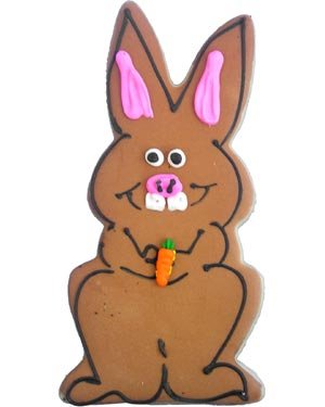 Beautiful Cookies Organic Party Favors-Brown Bunny Organic Cookies Cookies, 10 Cookies by Beautiful Cookies